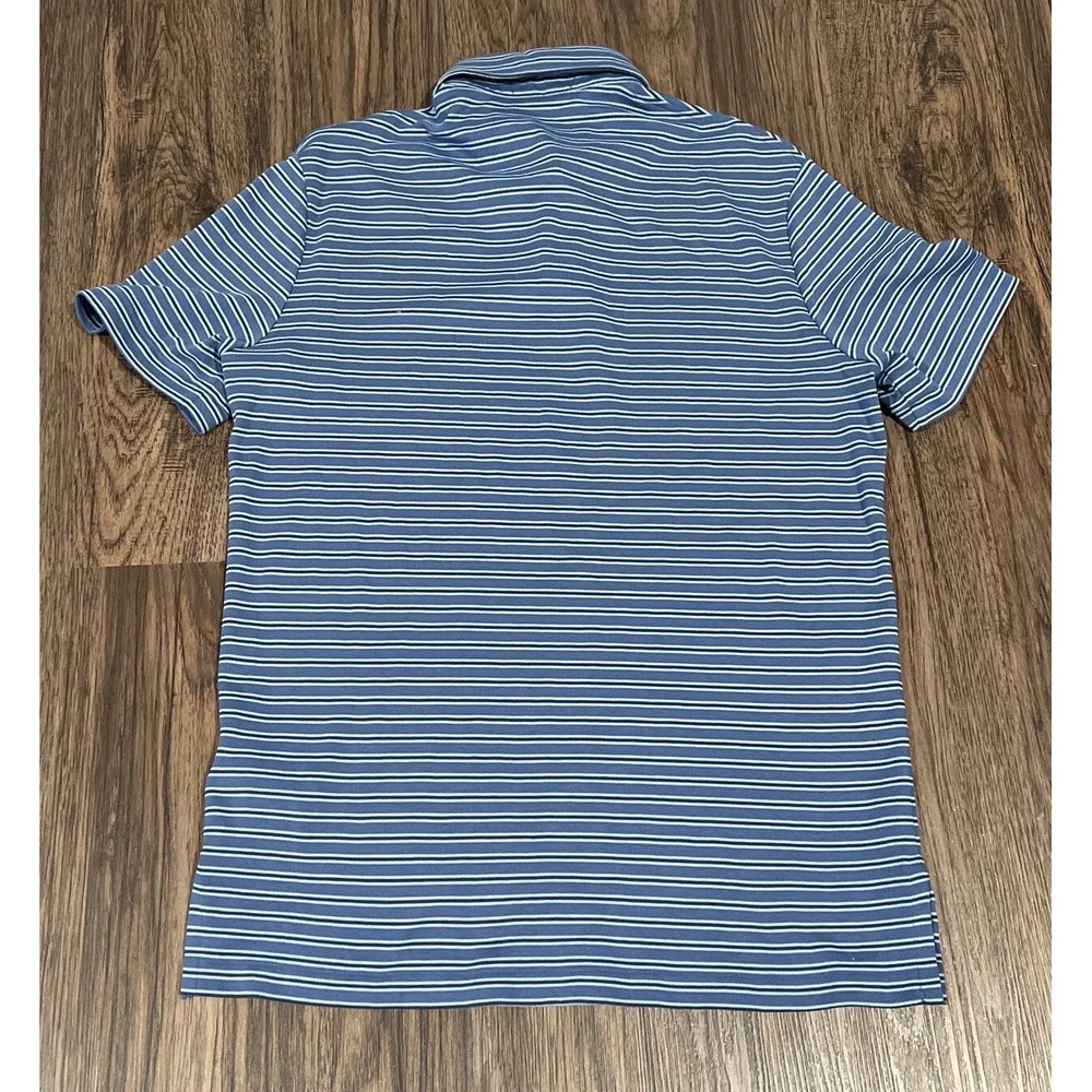 RALPH LAUREN Men's Blue Quarter Button Polo T-Shirt Size SP Great!!